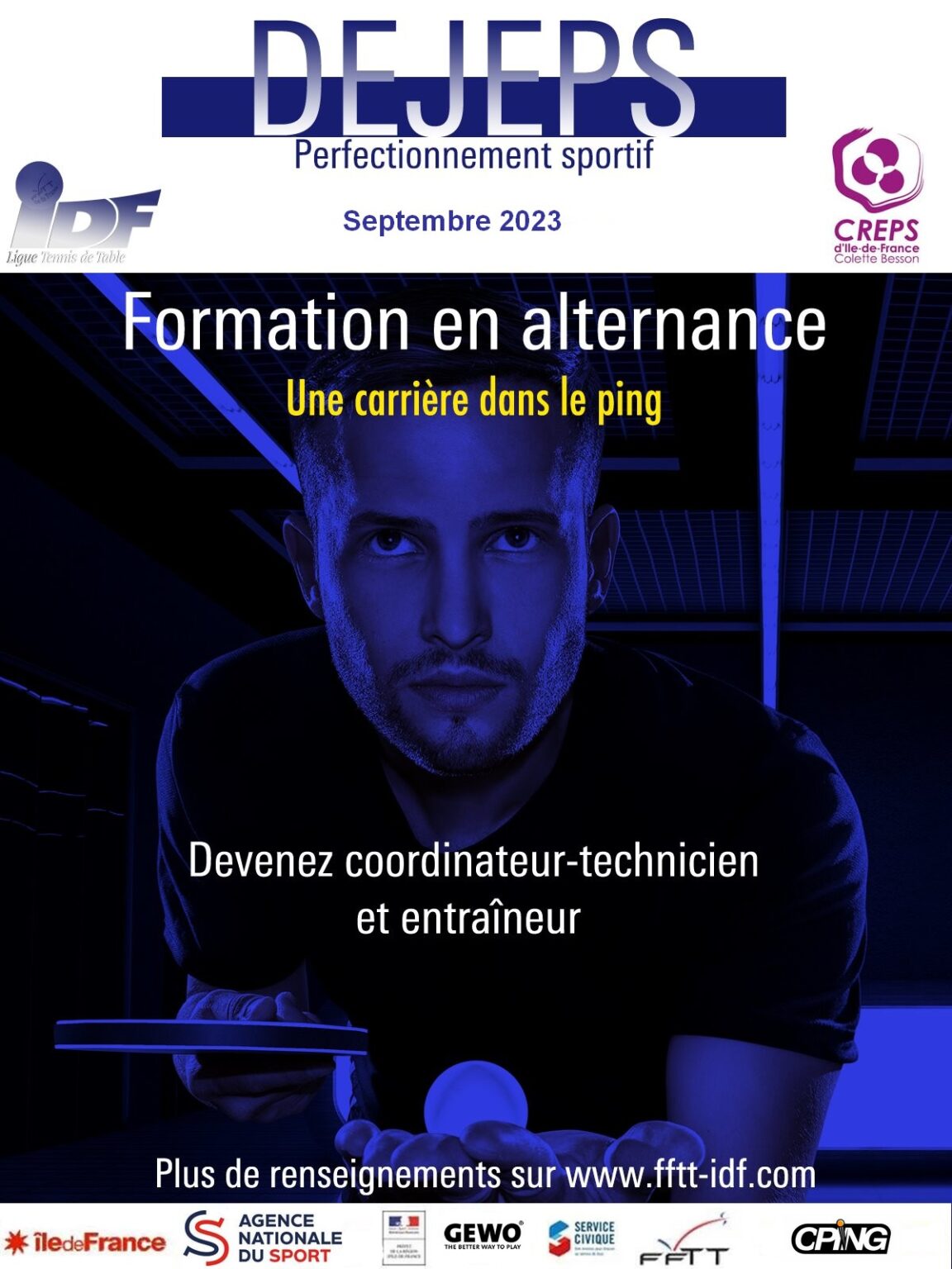 DEJEPS Comit D partemental De Tennis De Table De L Essonne